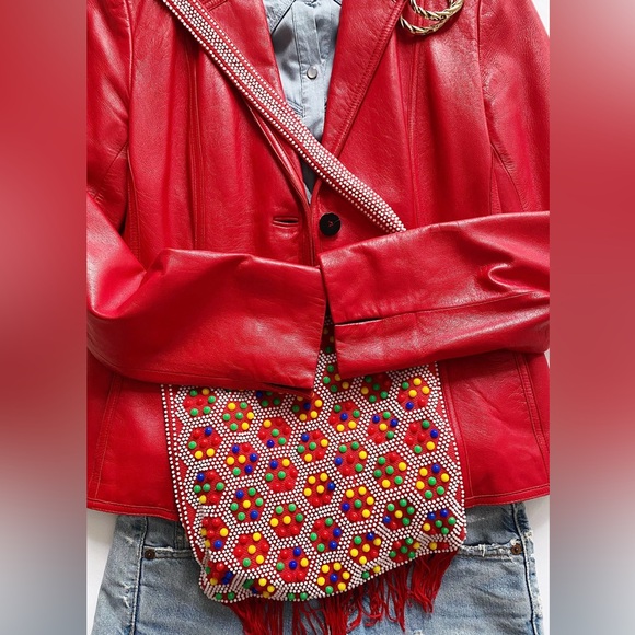 Vintage purse beaded from the 70s with is little coin purse - Picture 4 of 7